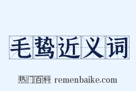 毛鸷近义词是什么意思的图片